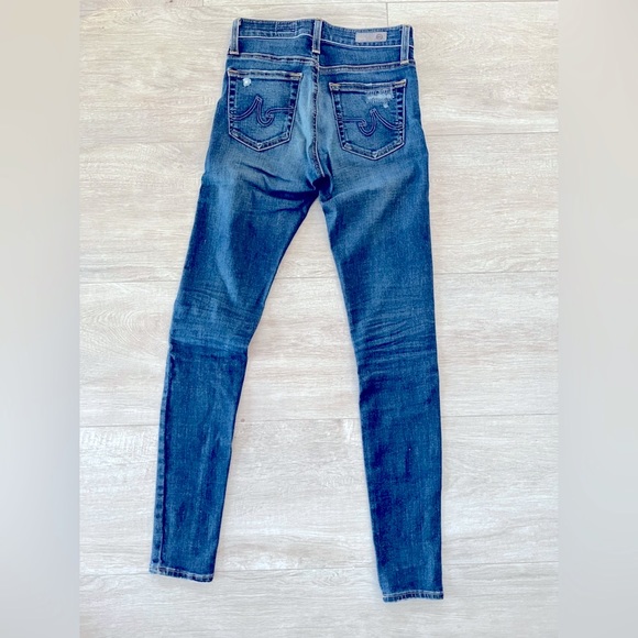 AG High-Rise Jeans | Dark Blue Wash | Size 24R - Picture 2 of 8